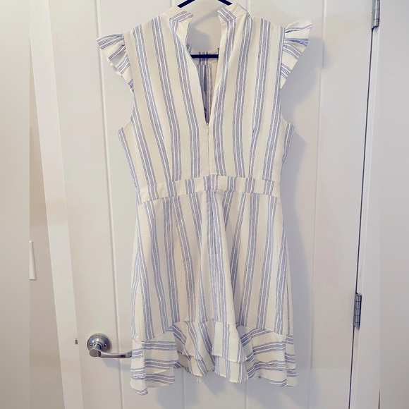Adelyn Rae stripe ruffle sheàth dress - Picture 6 of 10